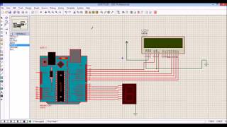 Show Hexadecimal value on LCD and 7 Segment Simultaneously using Proteus and Arduino [upl. by Okubo]