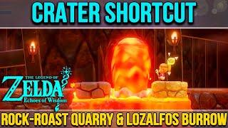 Crater Shortcut  RockRoast Quarry amp Lozalfos Burrow 100 Walkthrough Zelda Echoes of Wisdom [upl. by Ardnuaek208]