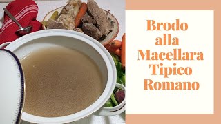 Brodo della nonna di carne ricetta tradizionale romana come lo faceva mia nonna  Beef Broth [upl. by Nepsa748]