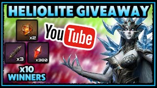 ACT FAST ⚠️ FREE HELIOLITE DICE amp MORE ❤️ YouTube Giveaway ❤️⚔ Dragonheir Silent Gods [upl. by Melantha]