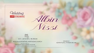 ALBIN  NISSI  WEDDING LIVE [upl. by Enoek634]