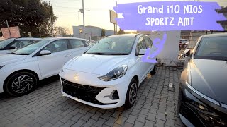 GRAND i10 NIOS Sportz AMT 2024  Price  Features  Mileage [upl. by Eleets]