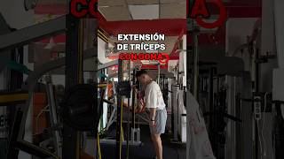 EXTENSIÓN DE TRÍCEPS CON GOMA triceps encasa entrena [upl. by Adriane]