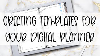 How to Create Templates for Your Digital Planner Monthly Weekly Budget and More [upl. by Barnebas388]