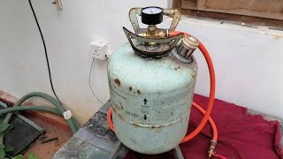 Mens dream Rust removal Portable Air Sandblaster using Gas Bottle  DIY [upl. by Milka97]