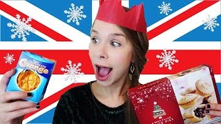 German trying BRITISH CHRISTMAS FOOD Mince Pies taste test [upl. by Airamzul]