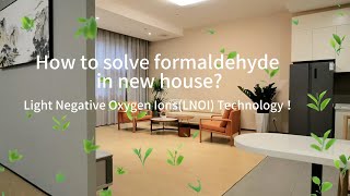 How to solve formaldehyde in new house  Light Negative Oxygen Ions LNOI Technology！ [upl. by Eneluqcaj]