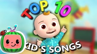 Top 10 Popular Kids Songs  More Nursery Rhymes amp Kids Songs  CoComelon [upl. by Etteve]