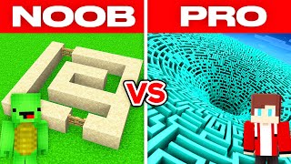 JJ And Mikey BUILT THE BIGGEST MAZE in Minecraft Maizen [upl. by Edak]