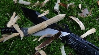 CRAFTING SCHNITZEN 1 Schön und einfach schnitzen mit dem OutdoorBushcraftmesser [upl. by Damour]