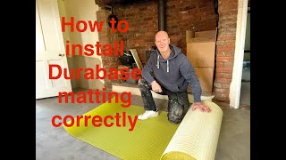 Durabase tile matting how to install the correct way [upl. by Kaplan5]