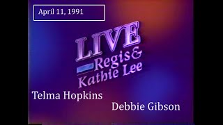 Live with Regis amp Kathie Lee April 11 1991  Telma Hopkins Debbie Gibson [upl. by Pegeen]