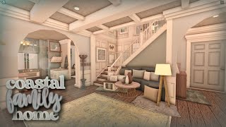 BLOXBURG  Coastal Family Home speedbuild [upl. by Anwahs]