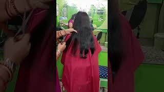 Long hair layer cutting hairstyle shortvideo shortvideo beauty homemade x [upl. by Rento]