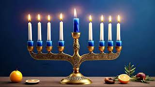 Happy Hanukkah 4K Animation  Celebrating with Music and Light [upl. by Pernell]