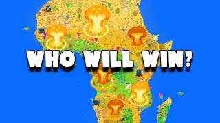 I Started A War Between Every African Country  Worldbox [upl. by Saqaw]