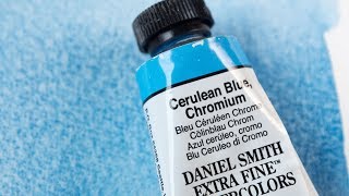 Cerulean Blue Chromium PB36 Daniel Smith [upl. by Eidson]