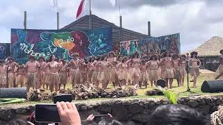 Rapa Nui dance celebrating Rapa Nui Language day Easter Island [upl. by Nnyltiac135]