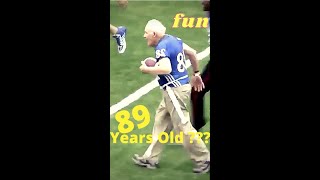 89 yearold  Veteran who played for 1948 gets to score touchdown shorts luckdown soccer [upl. by Fein229]