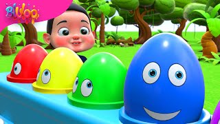 Surprise Eggs Kids Song  BluLoo Nursery Rhymes amp Kids Songs [upl. by Lasyrc]