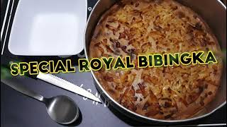 How to Make Special Royal Bibingka Glutinous Rice Flour Recipe Easy  Homemade  Cheesy  Baked [upl. by Solrak]