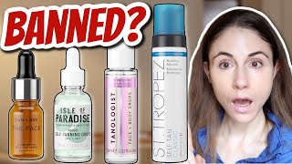 SUNLESS TANNER CHANGE EU RESTRICTS DHA 😮 DrDrayzday [upl. by Myrilla344]