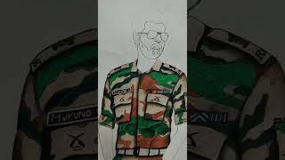 Major MUKUND drawing of sk ♥️♥️♥️part 4 subscribe [upl. by Nikolas551]