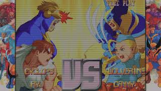 MARVEL vs CAPCOM Fighting Collection Arcade Classics Xmen vs st fighter ryu [upl. by Ylebmik]