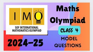 FavFive  SOF International Mathematics Olympiad Class 4 model question paper 202425  imo sof [upl. by Elok]