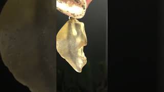 Libyan Desert Glass aka Libyan Gold Tektite Necklace Charm [upl. by Derte]