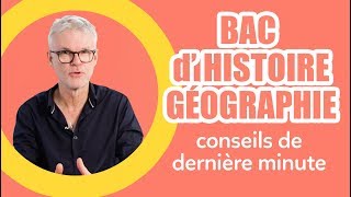 Bac dHistoireGéographie  nos conseils de dernière minute  Les Bons Profs [upl. by Celestyn]