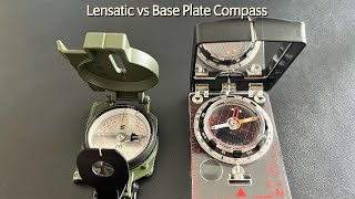 Lensatic Compass vs Baseplate Compass [upl. by Keffer]