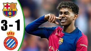 Barcelona Vs Espanyol 31  highlights all Goals [upl. by Cran116]