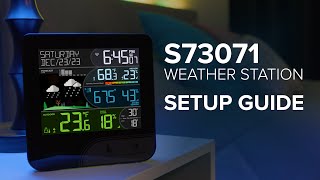 S73071 Weather Station Setup Guide [upl. by Bartosch]