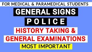 02 GENERAL SIGNS  HISTORY TAKING amp GENERAL EXAMINATIONS  CLINICAL PHYSIOLOGY LAB [upl. by Jacintha836]