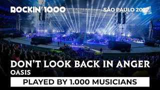 Dont look back in anger Oasis with 1000 musicians  São Paulo 2022 [upl. by Anders20]