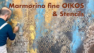 MARMORINO FINE DE OIKOS amp STENCILS [upl. by Boorer]