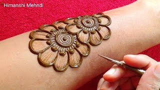 chhath Puja special mehndi designs full hand  mehandi ka design  mehndi design simple mehdi design [upl. by Pepin]