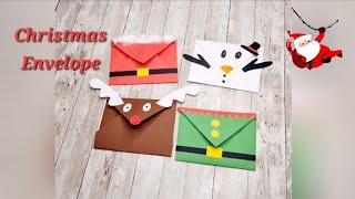 How To Make Christmas EnvelopeDIY Christmas Envelope DIY christmas Envelope [upl. by Etteragram]