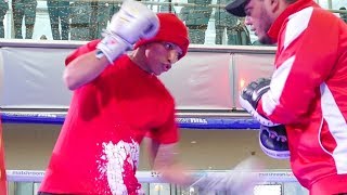 Cristofer Rosales GUNNING FOR EDWARDS  Whyte vs Chisora 2 WORKOUT [upl. by Vizza]