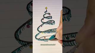 Christmas tree 🎄💚 christmas christmastree christmasart drawing doodle [upl. by Laroy]