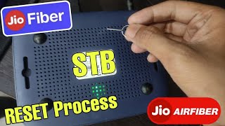 Jio airfiber set top box reset process  How to reset jio airfiber set top box offline method [upl. by Nedak319]