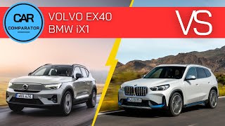 Volvo EX40 vs BMW iX1  2024  Detailed Comparison of Specs Dimensions and Prices [upl. by Nylikcaj371]