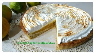 Crostata con curd al limone e meringa italiana  Lemon Meringue Pie [upl. by Auliffe834]