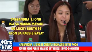 Cassandra Li Ong is greatly involved in the POGO operation in the findings in the Quadcom inquiry [upl. by Neetsuj]