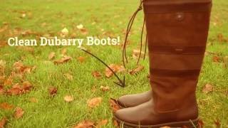 How to clean your Dubarry Galway Country Boots [upl. by Siroved]