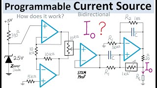 Programmable Current Source Design with Op Amp Zener Diode and Digital Potentiometer [upl. by Pomfrey95]