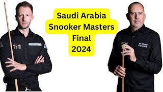 Saudi Arabia Snooker Masters Final judd trump vs Mark J Williams 2024 [upl. by Lanfri]