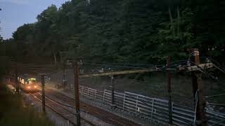 MBTA Green Line  Single Type 7 3642 passes under Sumner Road Brookline MA [upl. by Arahahs]