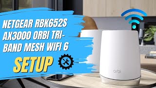 Netgear RBK652S AX3000 Orbi Tri Band Mesh WiFi 6 setup [upl. by Batholomew55]